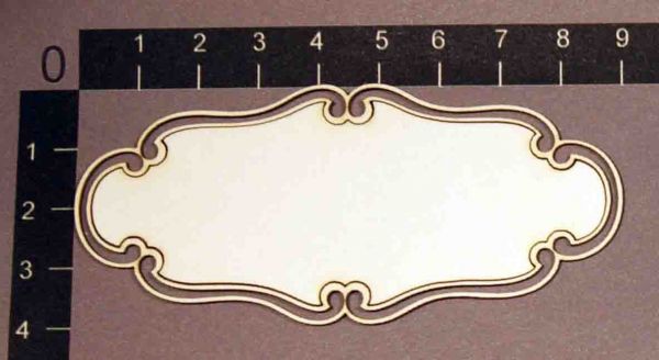 Рамочка из чипборда "Вырезная", 1 штука, (By Mama Yaga, Россия) 