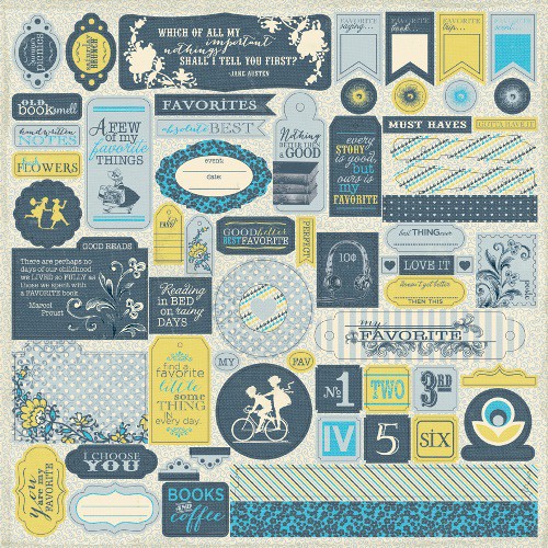 Стикеры из кардстока из коллекции Favorite "Details" (Authentique) 