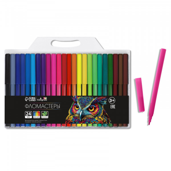 Набор фломастеров, 24 цвета. (Calligrata)