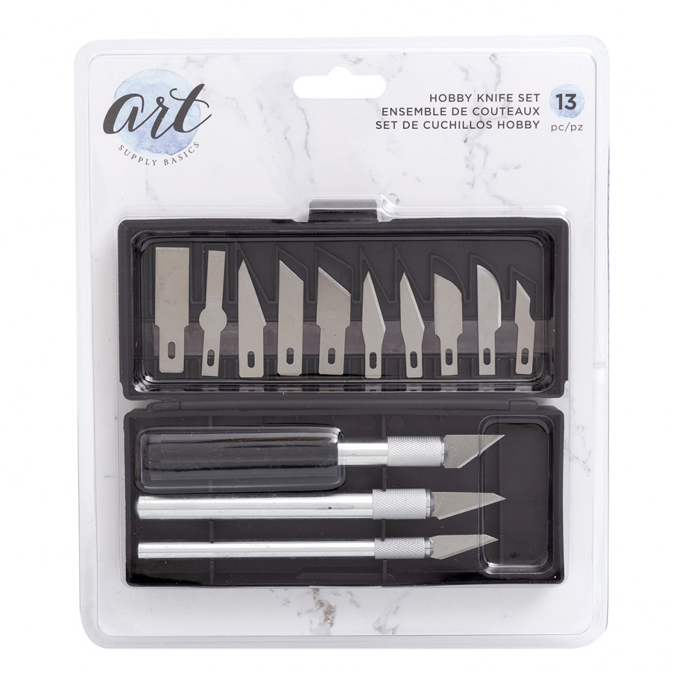 Набор макетных ножей "Hobby Knife Set" со сменными лезвиями (American Crafts)