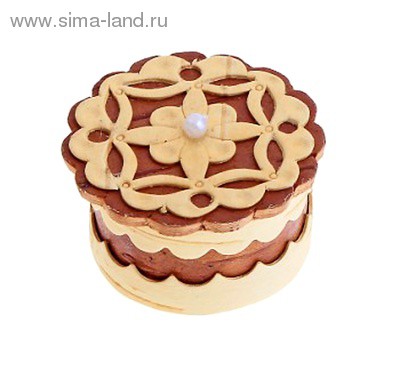 Шкатулка из бересты под кольцо, 3,5*3,5*2,5 см