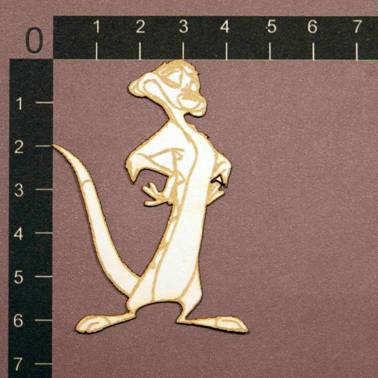 Фигура из чипборда с лазерной гравировкой "Тимон" из коллекции Мультяшные герои (byMamaYaga)  