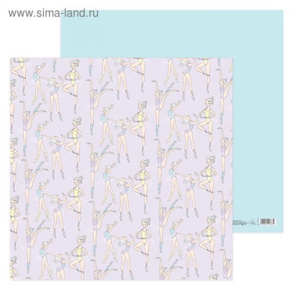 Бумага для скрапбукинга "Люблю танцевать" (Артузор, Россия)