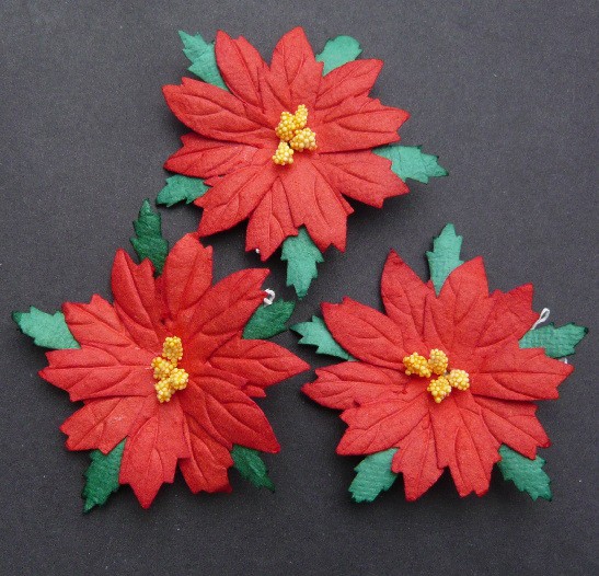 Пуансетия, цвет Красный, размер 6,5 см, 1 штука