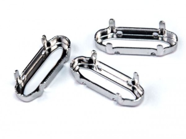 Оправа 4161\S 21х7 для Long Oval Сваровски, родий, 1 шт.