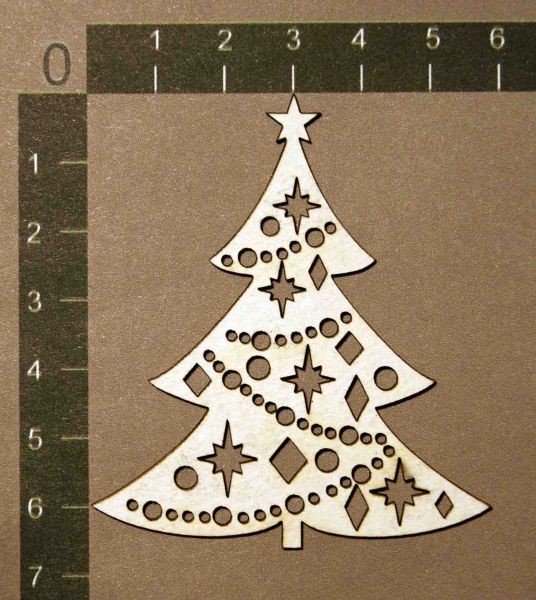 Фигурка из чипборда "Ёлочка новогодняя" (By Mama Yaga, Россия)  