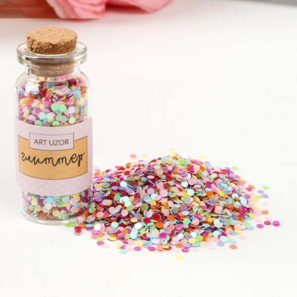 Набор глиттера в бутылочке "Конфетти микс", 7 грамм