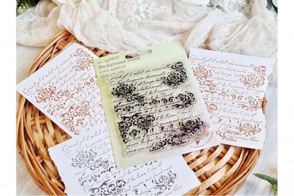 Штамп фоновый "Тайны Версаля" 91*82 мм (AgiArt)