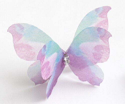 Бабочка шифоновая средняя, 4,5 см, цвет Мультиколор
