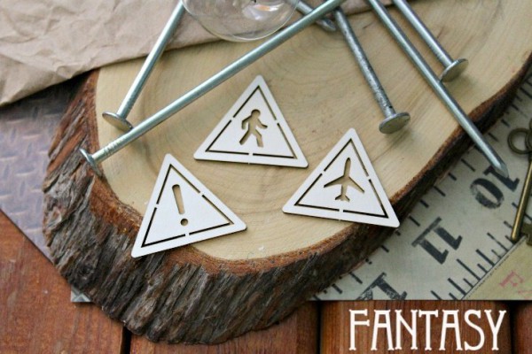 Набор чипборда из коллекции "Стимпанк" #486, 3 шт. (Fantasy, Россия)