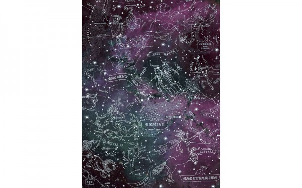 Бумага рисовая для декупажа "Звездное небо" формат А4, 1 лист (Craft Premier)