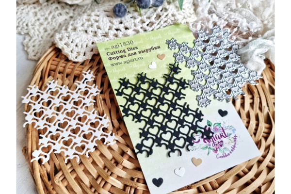 Нож для вырубки фоновый "Созвучие сердец" (Agiart, Россия)