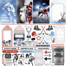 Набор бумаги из коллекции "Хоккей", 6 листов (ScrapMania)