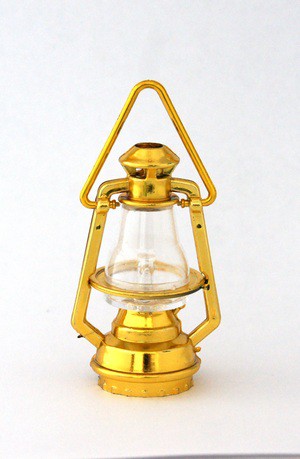 Миниатюрная керосиновая лампа, цвет Золото