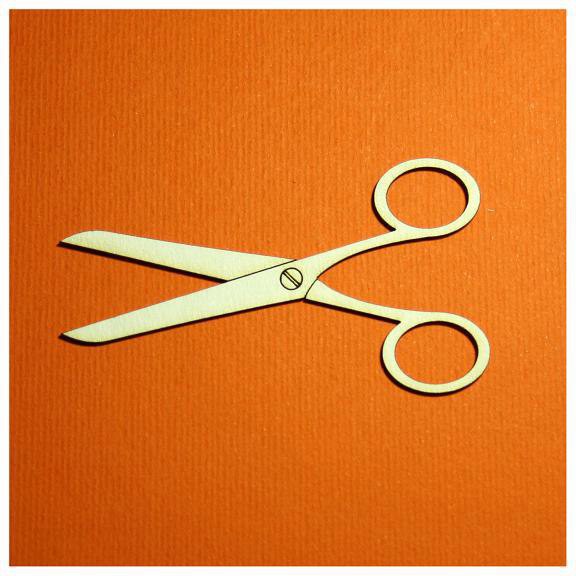 Фигурка из чипборда "Ножницы" (Россия)