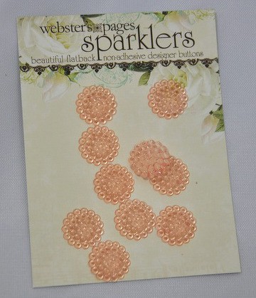 Фишка круглая с волнистым краем Sparkles, 1 штука (Webster's Pages) 