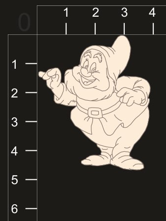 Фигура из чипборда "Гном" #2 (By Mama Yaga, Россия)  