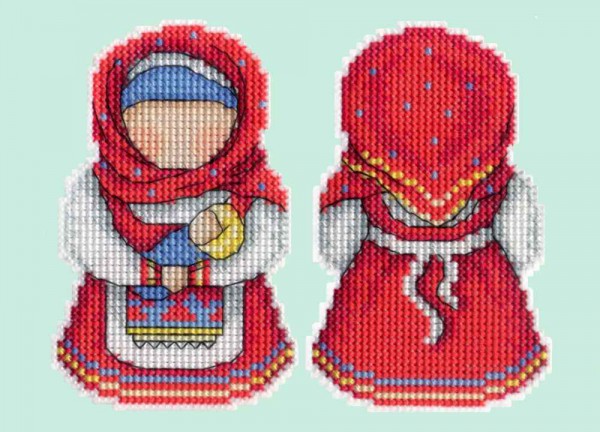 Набор для вышивания на пластиковой канве "Оберег. Материнство" (М.П. Студия, "Жар-птица")   