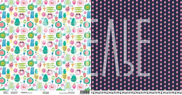 Бумага "Пытка овощами" из коллекции Страна МО (Артелье, Россия)