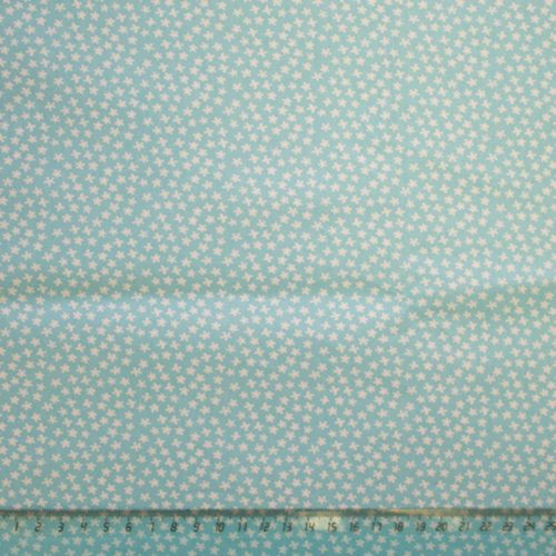 Отрез ткани для пэчворка, серия Нежность, дизайн 3, цвет 2 (Нежно-Голубой), 50*80 см, 100% хлопок (США) 