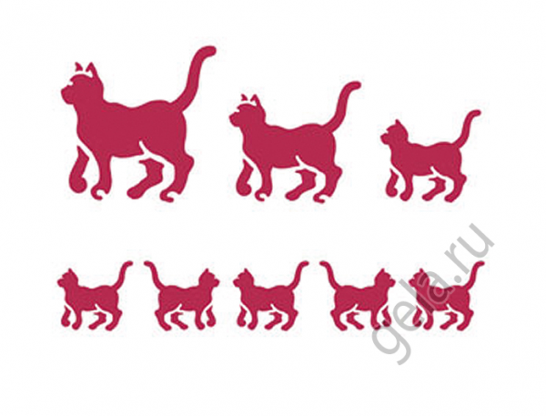 Трафарет "Кошки" 15х20 см (Stamperia)