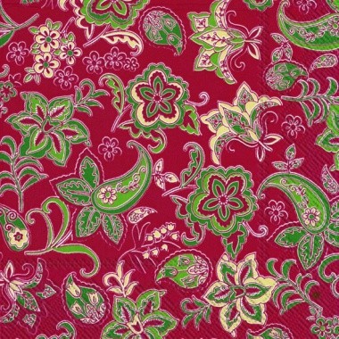 Салфетка 33*33 см "Высокая мода", цвет Красный, 1 штука (IHR)