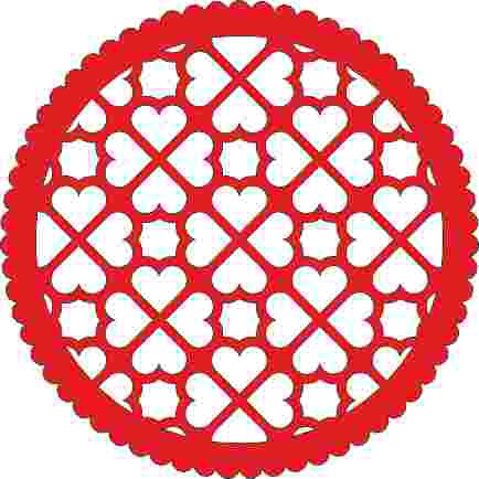 Салфетка ажурная №111, диаметр 11 см, цвет Белый, 1 шт.