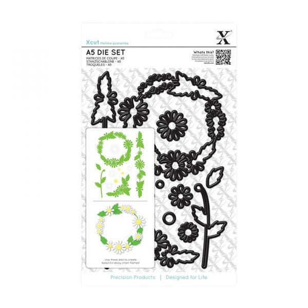 Ножи для вырубки "Рамка из маргариток", 14 штук (Docrafts)