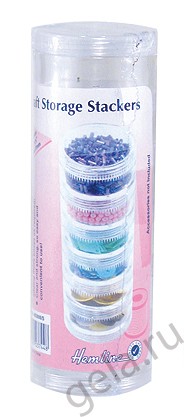 Система накручивающихся баночек для хранения, D=40 мм, 6 шт., без наполнения (Hemline) 