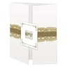 Набор высечек из коллекции "Wedding", цвет Белый/Золотистый, 51 шт. (Papermania) 
