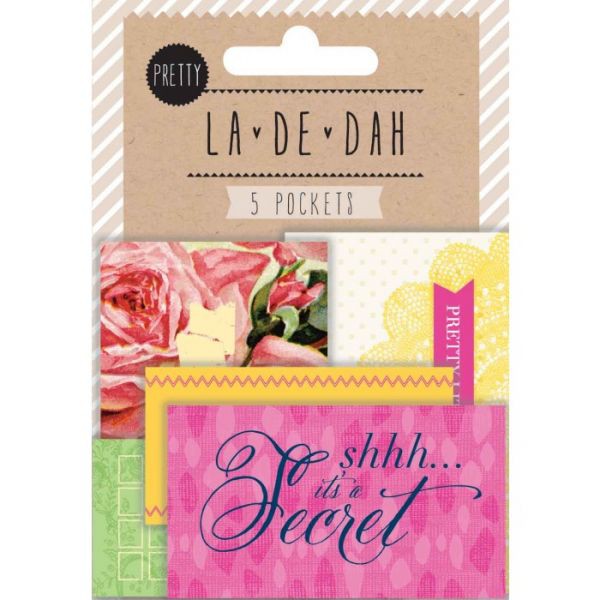 Набор кармашков Pretty из коллекции La De Dah, 5 шт. (Grant Studios) 