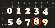 Надпись из чипборда "Цифры" из коллекции Детский сад (by MamaYaga)