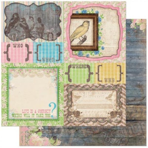 Бумага из коллекции Prairie Chic "Yard Sale" для разрезания (Bo Bunny)