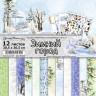Набор бумаги из коллекции "Зимний город", 12 листов (ScrapMania)