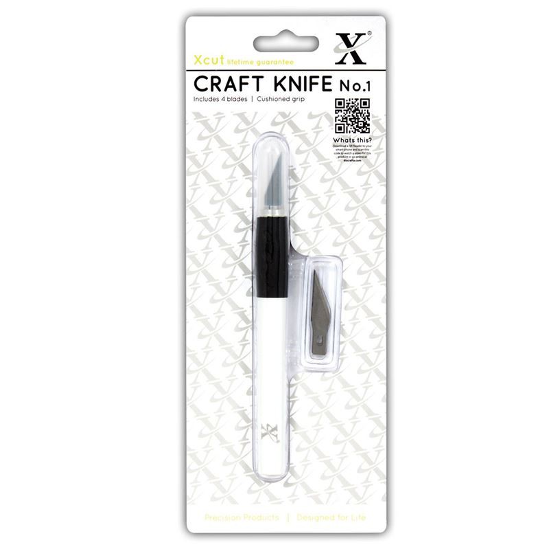 Нож для скрапбукинга с 4 сменными лезвиями (XCuT)