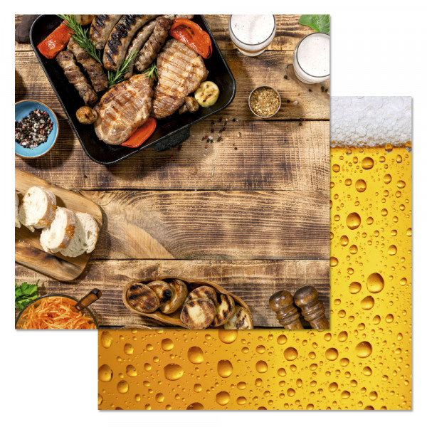 Бумага из коллекции "Пивная" Правильная закуска (ScrapMania)