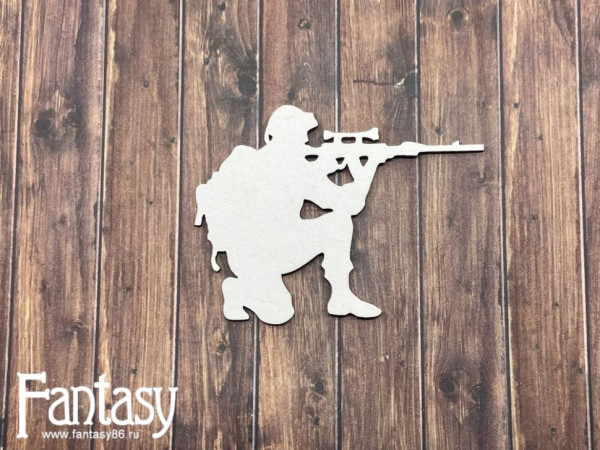 Чипборд "Солдат" №2684, размер 5,8*6,9 см (Fantasy, Россия)