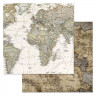 Набор бумаги 20*20 см из коллекции "Фономикс. Карты" Том 1, 12 листов (ScrapMania)