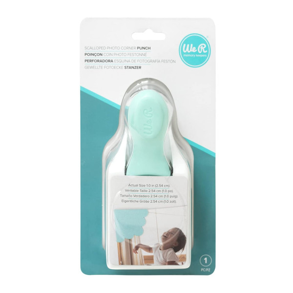 Дырокол фигурный "Гребешок" для изготовления уголков для фото, с тиснением для сгиба (WeRMemory Keepers)