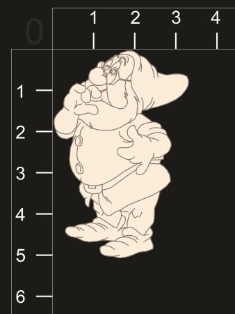 Фигура из чипборда "Гном" #5 (By Mama Yaga, Россия) 