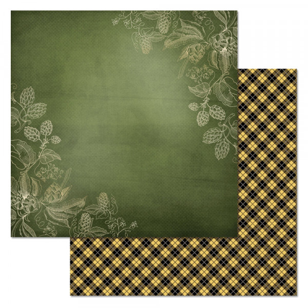 Бумага из коллекции "Пивная" Хмель (ScrapMania)