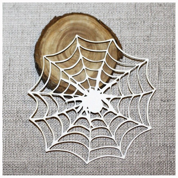 Фигурка из чипборда "Паук в паутине" из коллекции Ночь всех святых (Helloween) (byMamaYaga)