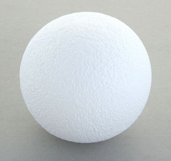 Суперцена! Заготовка для декора, шар 15 см, пенополистирол белый (пенопласт), 1 шт.