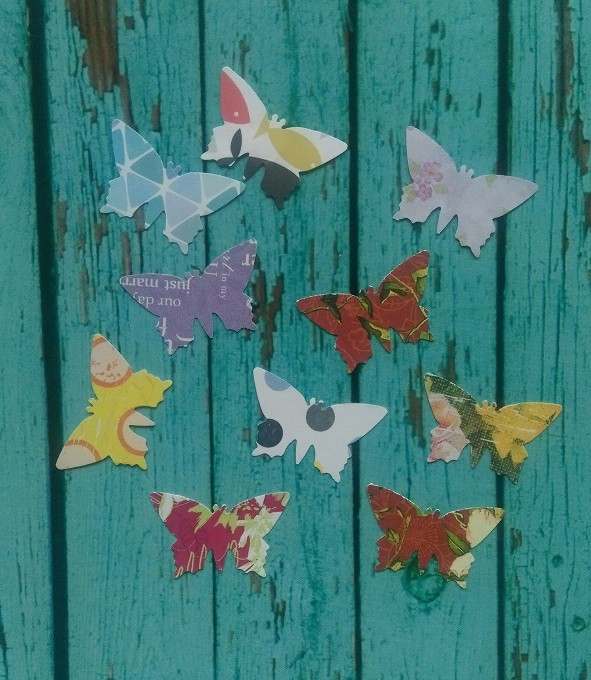 Бабочки средние винтажные, 10 шт. 