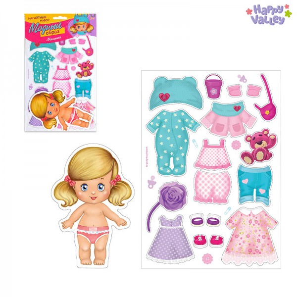 Магнитный набор "Модный образ "Малышка" (Happy Valley)