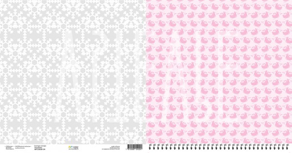 Бумага из коллекции ZIMAлогия "Снегири-негири" (Артелье, Россия)