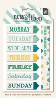 Стикеры-указатели из кардстока из коллекции Now and Then "This Week" (My Mind's Eye) 