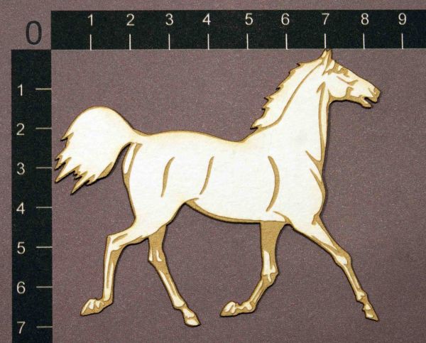 Фигурка из чипборда с лазерной гравировкой "Лошадь", 1 шт. (byMamaYaga)  