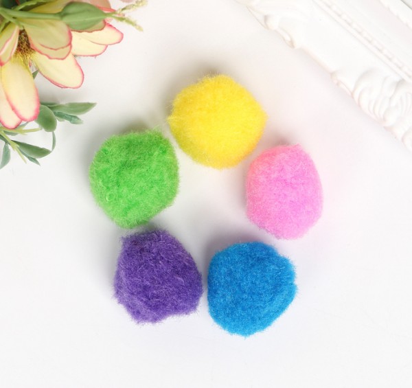 Помпоны для творчества, 25 мм, цвет в ассортименте, 1 штука (Остров сокровищ)