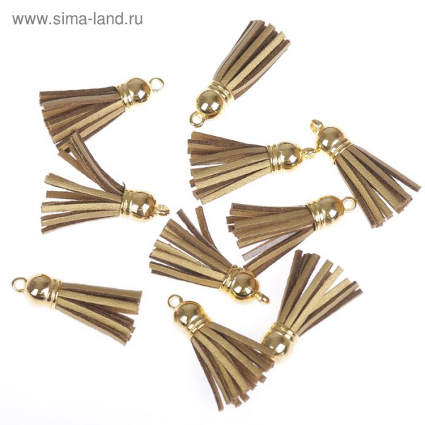 Декоративная кисточка-подвеска, цвет Золото/Золото, 1 шт.  (АртУзор)